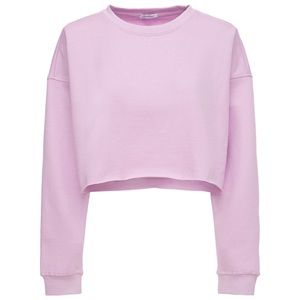 NWOT WeWoreWhat Lilac Cropped Sweatshirt